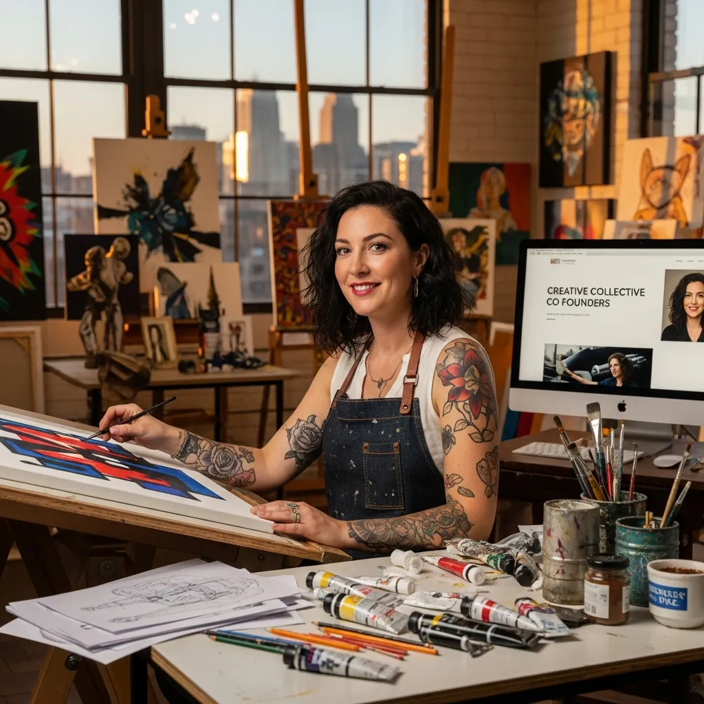 Portrait of Emma Jansen, visual artist and co-founder